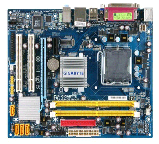 S-775 Gigabyte G31M-S2L (G31/ICH7 FSB1333 2*DDR2-800 PCIe-x16 VGA 8ch GLAN mATX)