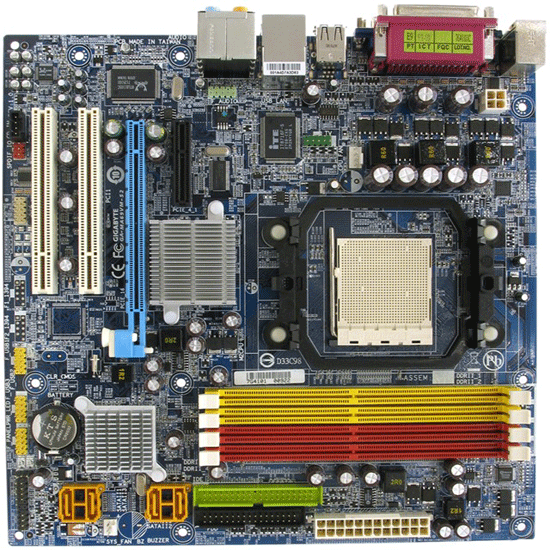 S-AM2  Gigabyte GA-MA69VM-S2 (AMD 690V PCI-E+SVGA+GbLAN SATA RAID U133 MicroATX 4DDRII PC6400)