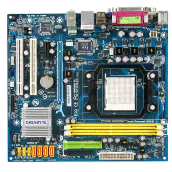 S-AM2 Gigabyte M68SM-S2L (GF7025/630a 2*DDR2 PCIe-x16 VGA 6ch GLAN mATX)