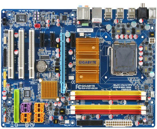 S-775 Gigabyte P35C-DS3R (P35/ICH9R FSB1333 2*DDR3-1333(OC) 4*DDR2-1066(OC) PCIe-x16 8ch GLAN ATX)