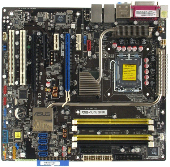 S-775 P5N32-SLI SE Deluxe (RTL) Socket775 nForce4 SLI PCI-E+SLI+2xGbLAN+1394 SATA RAID ATX 4DDRII PC-5300